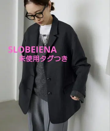 SLOBE IENA PE SHARK 빅 자켓 블랙