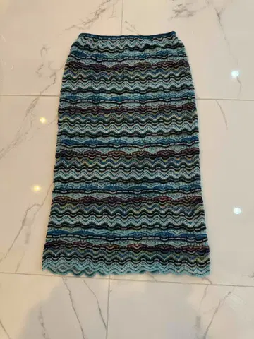 MISSONI 물결 무늬 니트 스커트