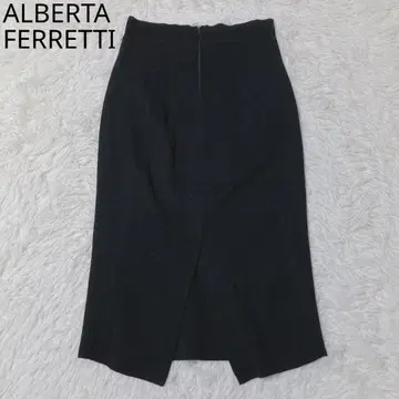 알베르타 페레티 스커트 하이웨스트 슬릿 엘레강트 블랙