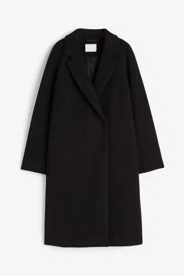 H&M 블랙 롱 코트 XXS
