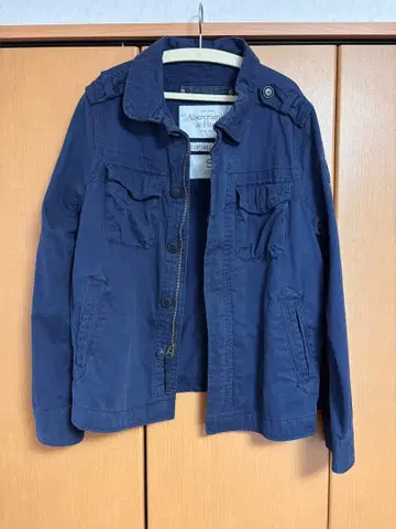 Abercrombie & Fitch 네이비 밀리터리 자켓