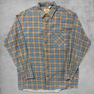 80s USA제 Red Oak 타탄 체크 플란넬 셔츠 빈티지 XL