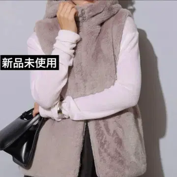 Arpege story 퍼 지퍼 베스트
