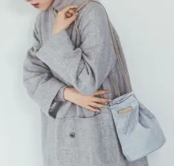 미사용품 북유럽의 숲 모티브 자카드 직조 백