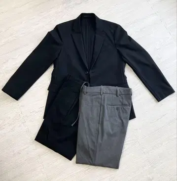 유니클로 감동 자켓 x 스마트 앵클 팬츠 2개 3종 세트