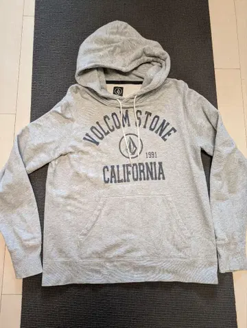 [ 공식 ] VOLCOM 스톤 로고 후드티 그레이 M