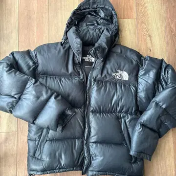 THE NORTH FACE 후드 부착 다운 자켓 블랙