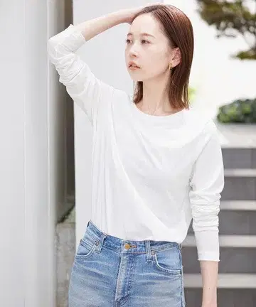 SLOBE IENA T/C 천축 베이직 롱 티셔츠
