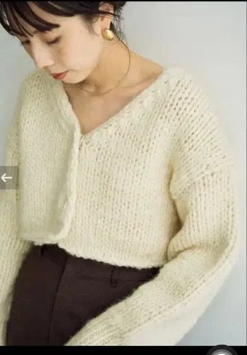 plage roving hand 니트 가디건 미사용 새상품