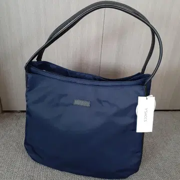 택 포함 새상품 Y'SACCS 토트백 대용량 발수 이자크 네이비 소가죽