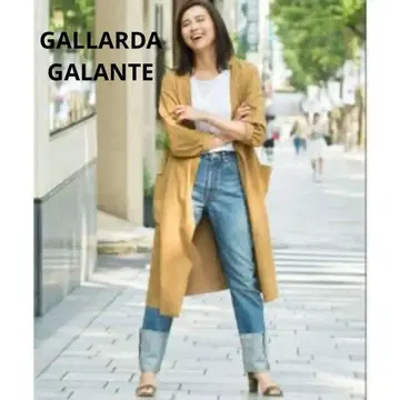 새상품급 개럴개런트 봄 코트 스웨이드 코트 카멜 베이지 벨트