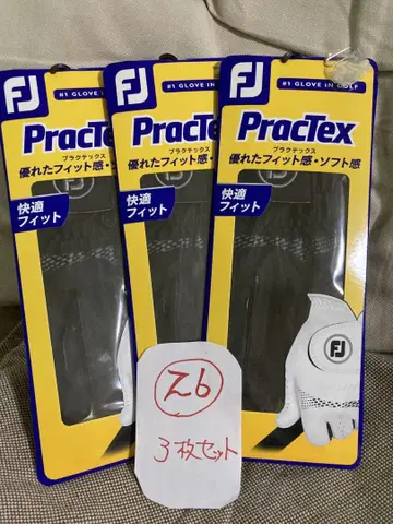 새상품 FJ 프랙틱스 골프 그로브 사이즈 26 왼쪽 3개 블랙