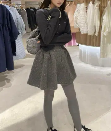 Bibiy ODETTE BOA PLEATED SKIRT