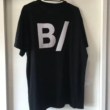 B/ 비 슬래시 티셔츠 남성용 블랙 실버