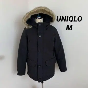 미사용급 UNIQLO 유니클로 논퀼트 다운 자켓 M 블랙 검정