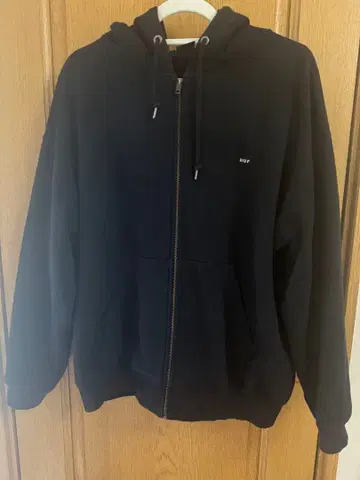 HUF 집업 후드티 블랙