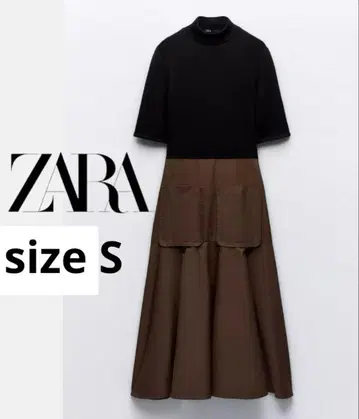 ZARA 도킹 원피스 멀티 포켓 니트 미사용 새상품