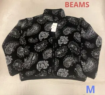 BEAMS 페이즐리 무늬 플리스