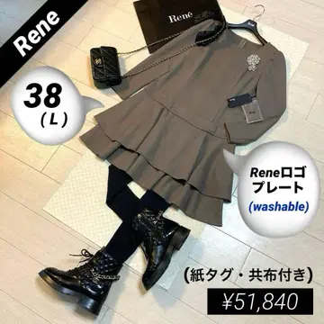 새상품급 51,840엔 택 포함 Rene 티어드 원피스(38 L)