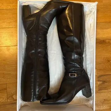 Pia made in Italy 힐 롱 부츠 36.5 천연 가죽