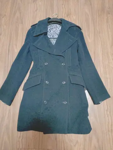 Roen 로엔 전체 레오파드 무늬 x 인조 가죽 코트 S 사이즈