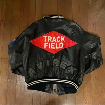 AVIREX 가죽 자켓 TRACK FIELD