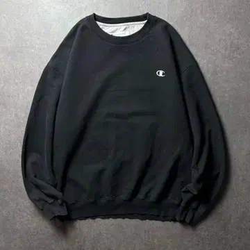 Champion ECO 원포인트 자수 심플 스트릿 블랙 XL