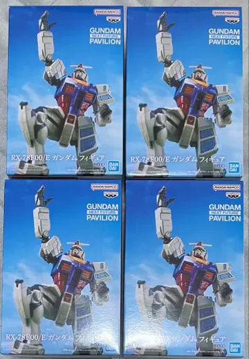 기동전사 건담 피규어 RX-78F00/E 오사카 만박 남코 4개
