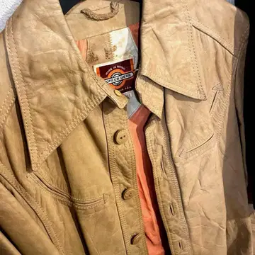 70s Pioneer wear 빈티지 가죽 자켓