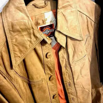 70s Pioneer wear 빈티지 가죽 자켓