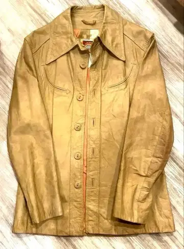 70s Pioneer wear 빈티지 가죽 자켓