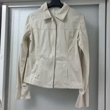 새상품급 잉게보그 아이보리 테일러드 자켓 코튼 혼방
