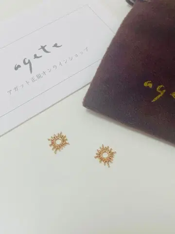 판매 인증서 포함 agete k10 귀걸이 참