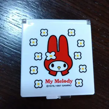 마이멜로디 빨간색 메로 컴팩트 거울 1997년제