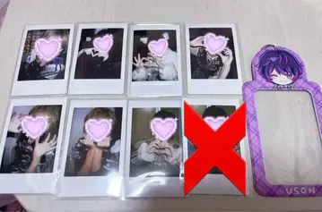 러브라이브 유선 폴라로이드 8장 세트 + 폴라로이드 키링