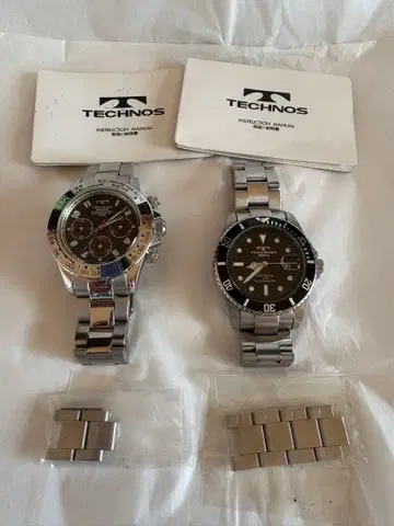 정크 TECHNOS 크로노그래프 & TECHNOS 다이버 워치