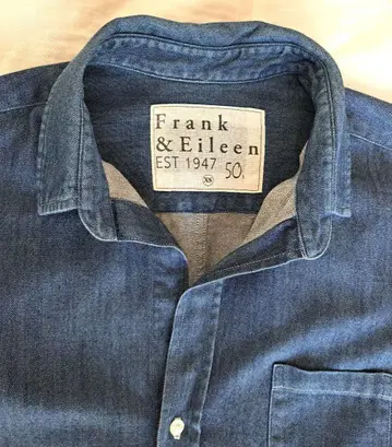 새상품급 프랭크&일리 50's 발리 XS 사이즈 인디고 블루