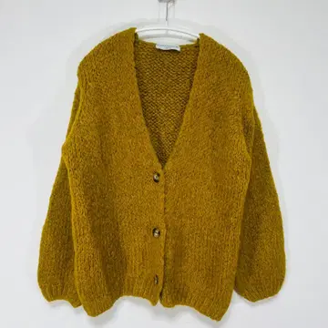 TRICOTS JEAN MARC 니트 가디건 머스타드