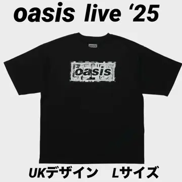 oasis live 25 티셔츠 UK 디자인 블랙 L 사이즈