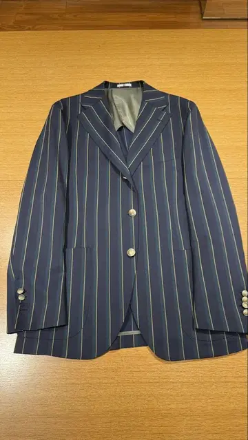 SUIT SELECT 네이비 클럽 (스트라이프) 자켓 트레이뇨