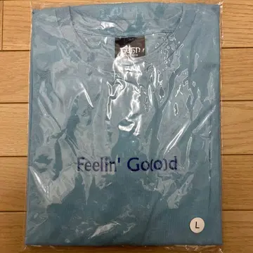 후지이 카제 Feelin' Go(o)d 티셔츠 L 사이즈 스카이블루