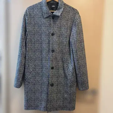 AZUL BY MOUSSY 체크 무늬 코트 체스터 코트 남성용 M