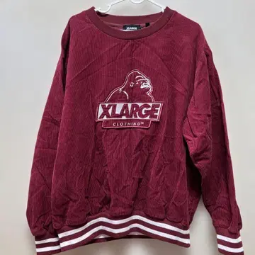 XLARGE 버건디 코듀로이 트레이닝복 M