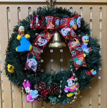 디즈니 크리스마스 리스 Xmas 리스 ( 직경 30cm )