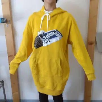 새상품급 로데오 크라운 빅 실루엣 맥시 길이 후드티 튜닉