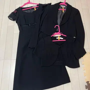 블랙스 정장 3세트 프릴 포함 예복 상복 관혼상제 원피스 7호