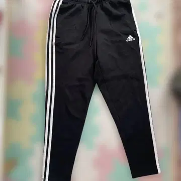 adidas 블랙 조거 팬츠 M