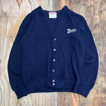 80s WENDY'S 가디건 기업 USA 유니폼 VINTAGE