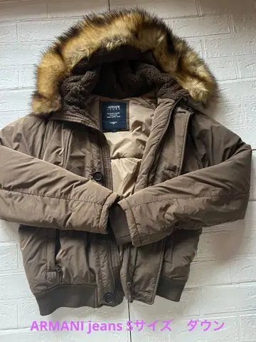 ARMANI JEANS 브라운 다운 자켓 s 사이즈