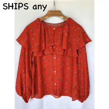 SHIPS any 꽃무늬 긴팔 블라우스